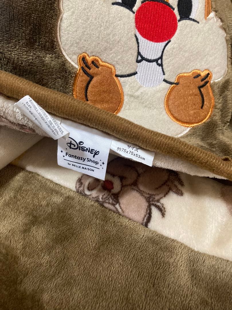 チップ&デール　チップとデール　マイクロファイバーのアップリケ付きこたつ布団