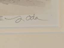 【真作】版画　織田義郎　リトグラフ　横浜開港記念会館（ジャックの塔）　Y173