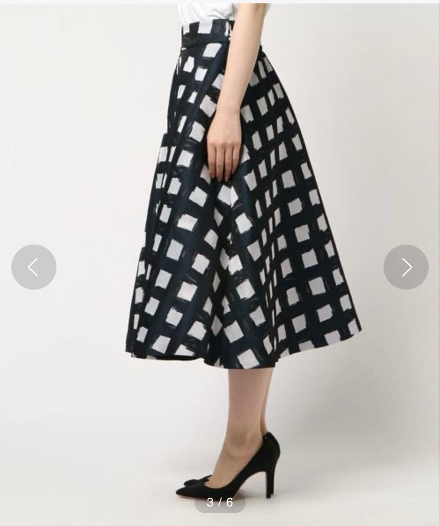 美品★戸田恵梨香着用 ダブスタ Sov.オリジナルチェックジャガードスカート