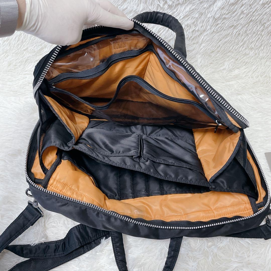美品 PORTER タンカー 2way ブリーフケース ラウンドジップ
