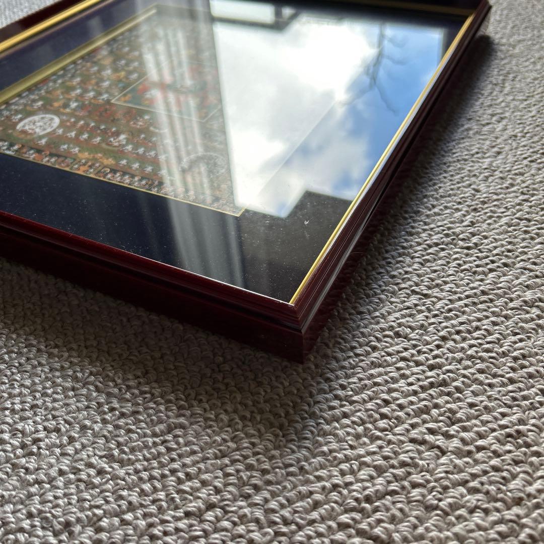 仏画 色紙 額装 2点セット　曼荼羅 仏教美術