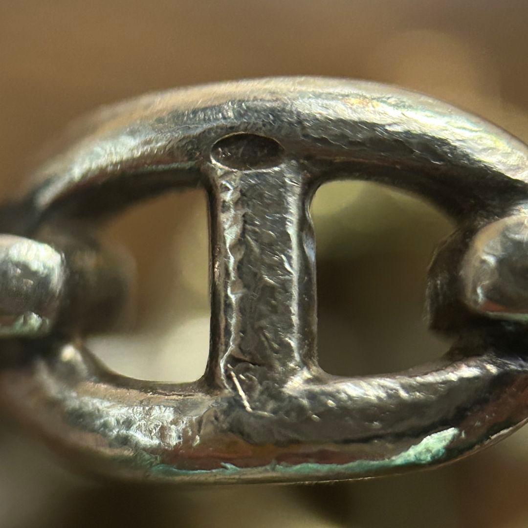 【HERMES】シェーヌダンクル コンビ リング Vintage　※即購入お断り