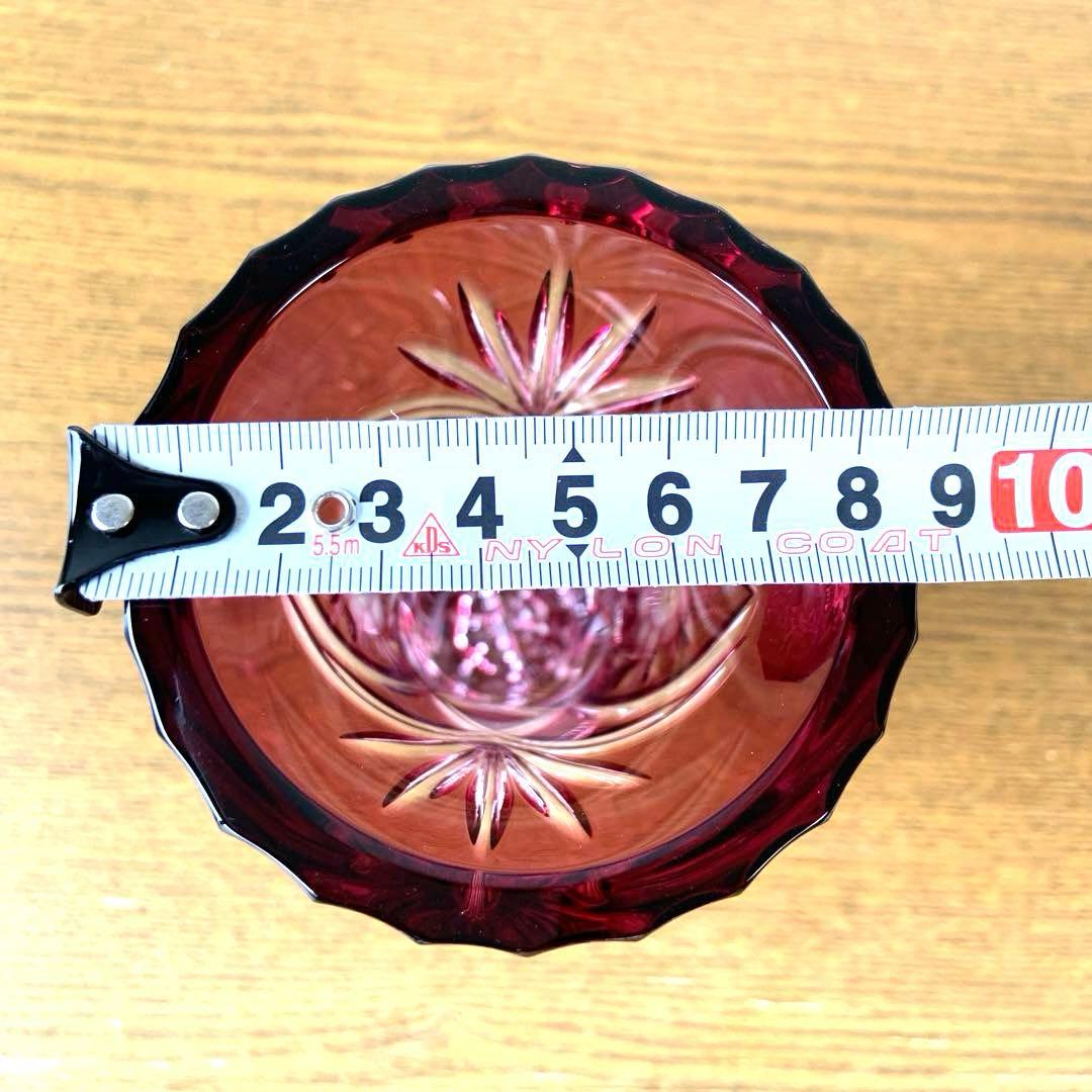 新品 ドイツ製 ドレスデン クリスタル ガラス 切子 花瓶 フラワーベース