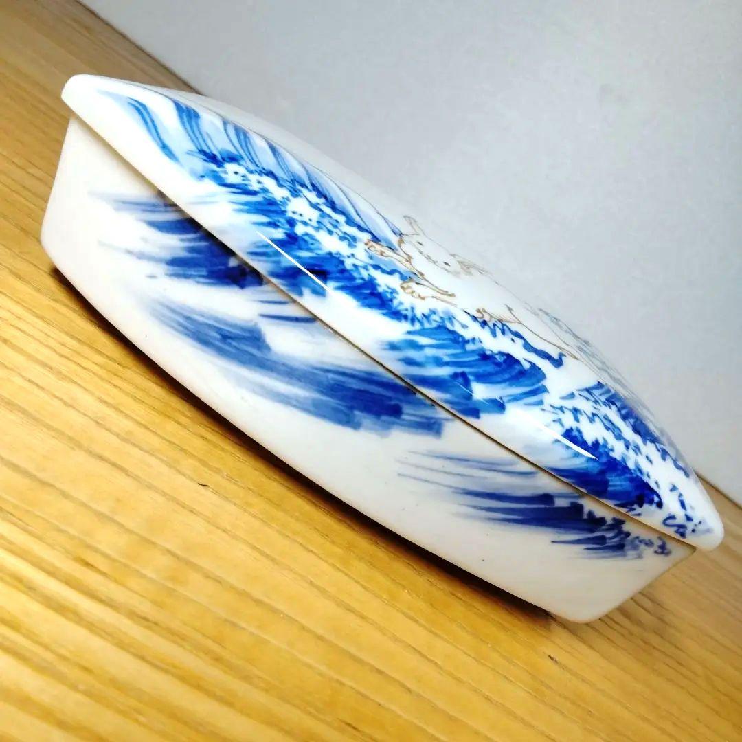 ☆ 三浦竹泉 清水焼 波兎蓋碗