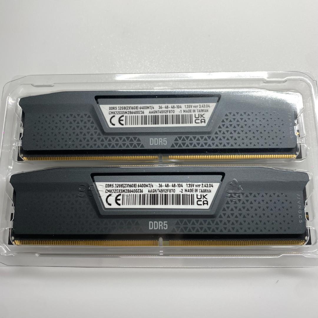 メモリー Corsair Vengeance DDR5 32GB 6400MHz
