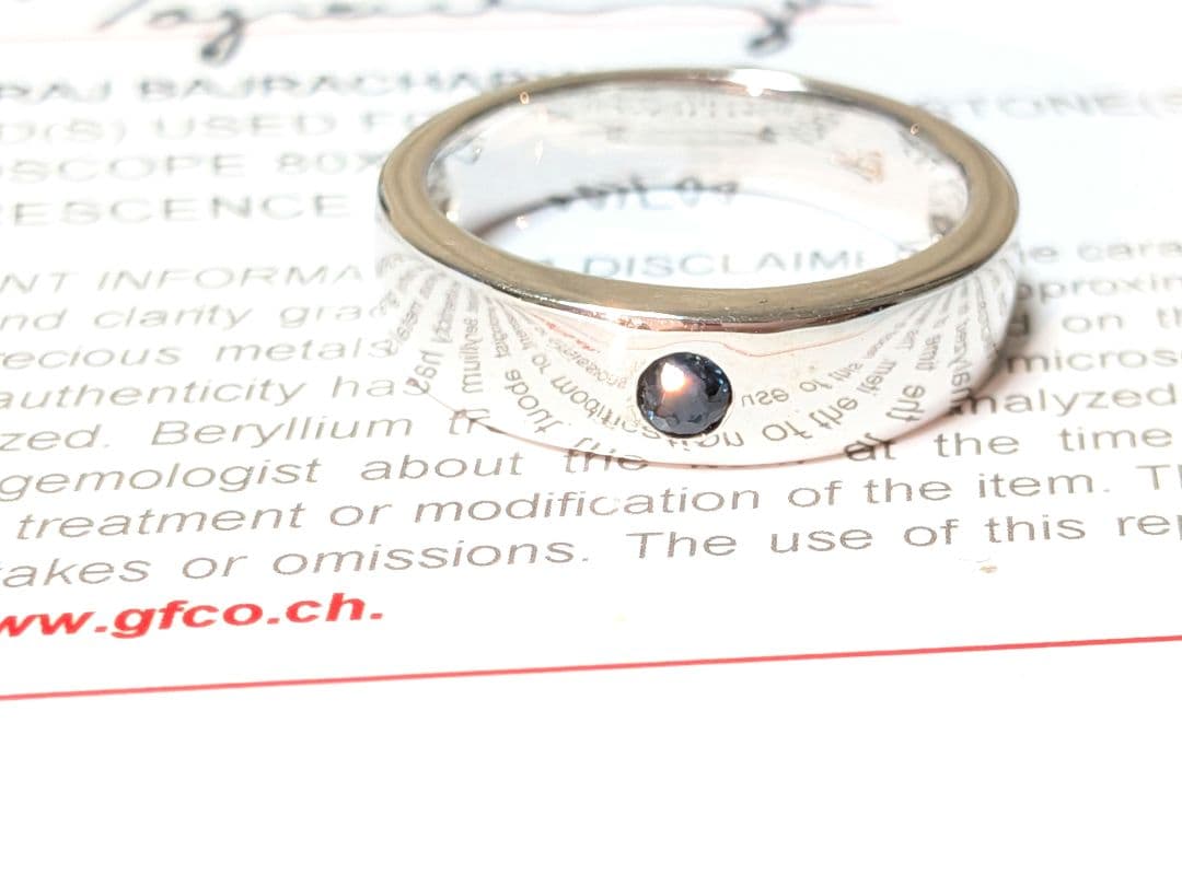 SAPPHIRE　サファイア指輪　鑑定書付