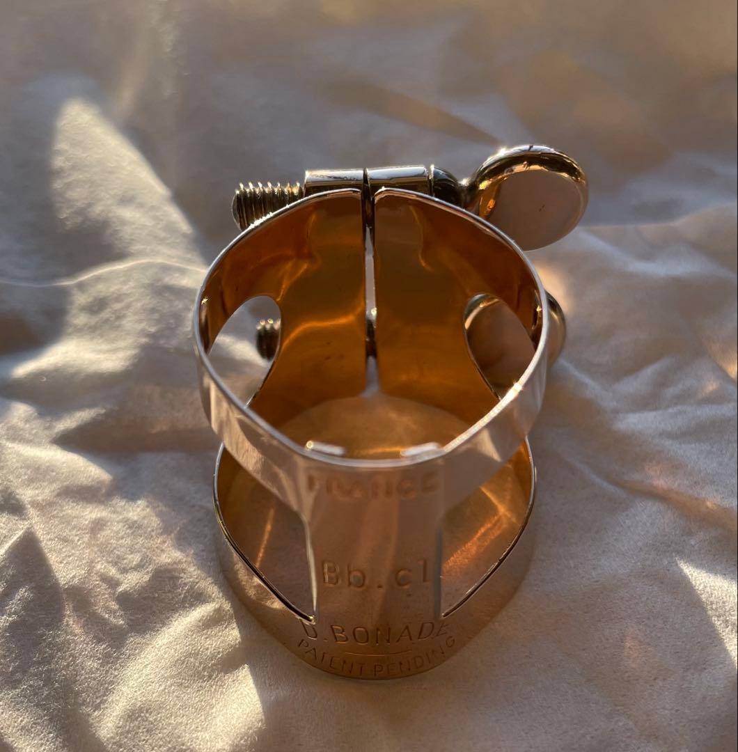 BUZZ B♭クラリネットリガチャー ピンクゴールド R キャップ付