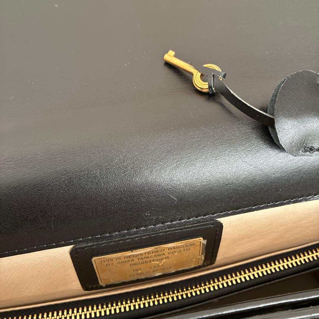 TANIZAWA Ginza 黒 レザー ビジネスバッグ