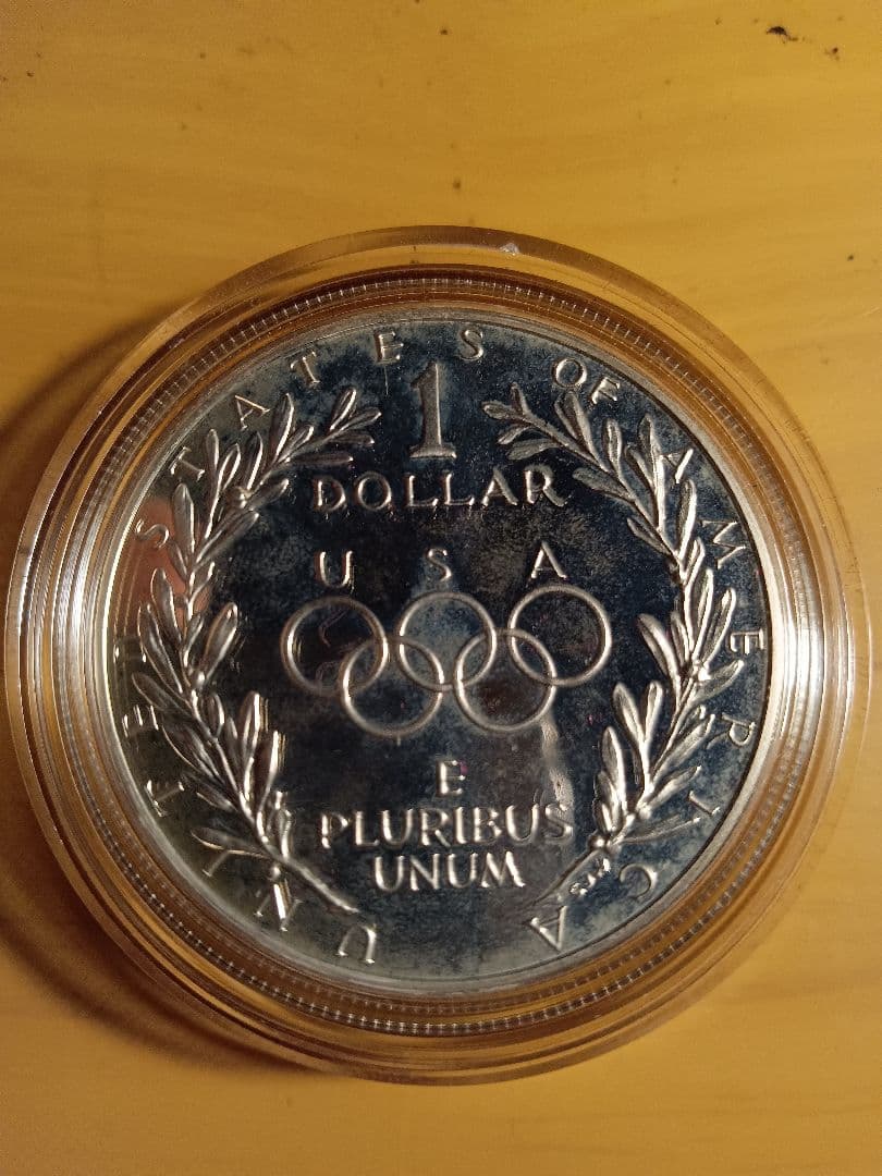 1988年 アメリカ オリンピック 記念 銀貨 $1 プルーフ（銀0.900）