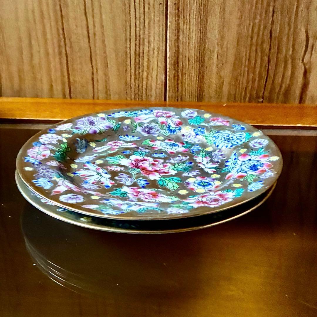 新品未使用　景徳鎮　金彩　絵付け　色絵金彩　ゴールド　食器　皿　12点セット