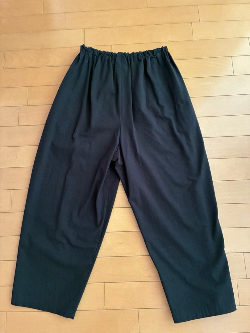 pot and tea 綿絹パンツ 黒