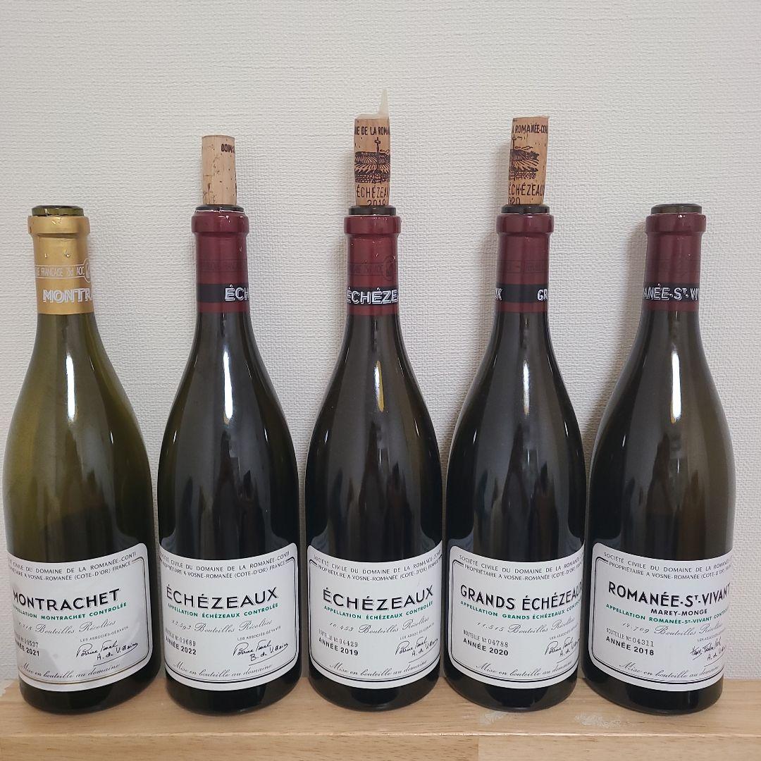 空瓶　DRCワイン セレクション 5本セット　ロマネコンティ
