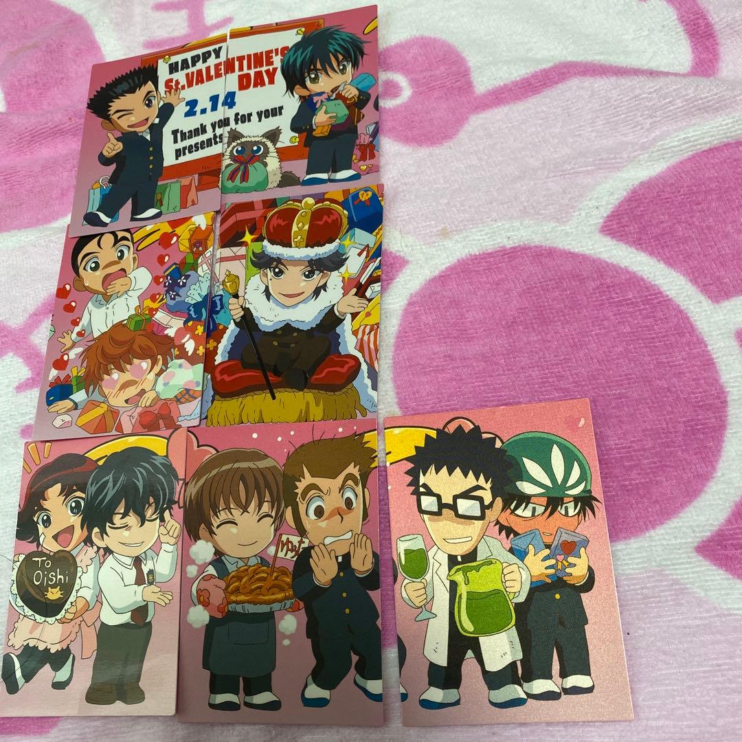 テニスの王子様ちびキャラバレンタイン＆トレカ手塚、越前、不二他