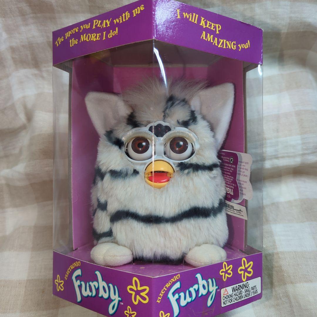 新品未開封！ゼブラ　初代ファービー　茶色目　平成レトロ　シマウマ