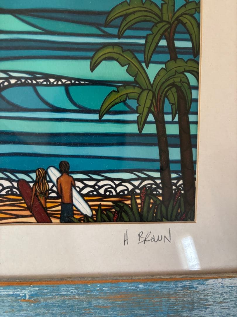 ヘザーブラウン　絵画　フレーム