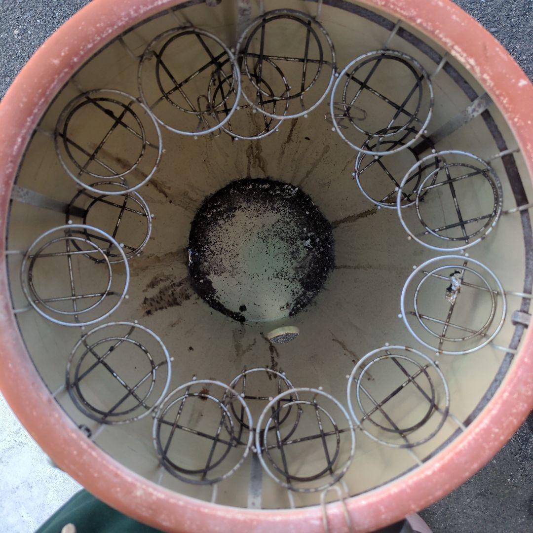 焼き芋　信楽焼つぼ焼き芋 (かご付き七輪付きキャスター込み・のぼり付き)