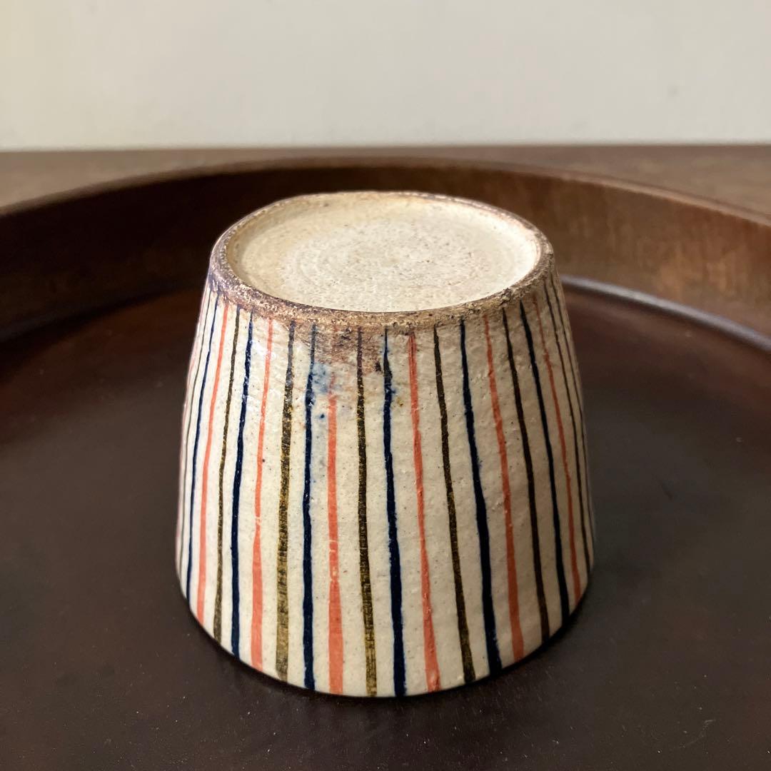 麦藁手蕎麦猪口　瀬戸　十草　美濃　古道具　　青山二郎　白洲正子　古民芸　酒器