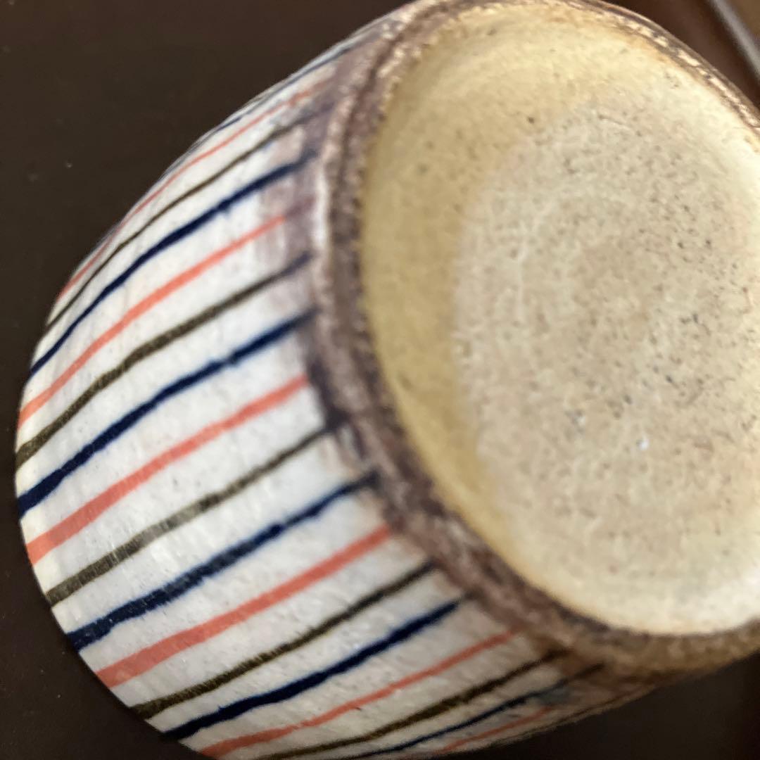 麦藁手蕎麦猪口　瀬戸　十草　美濃　古道具　　青山二郎　白洲正子　古民芸　酒器