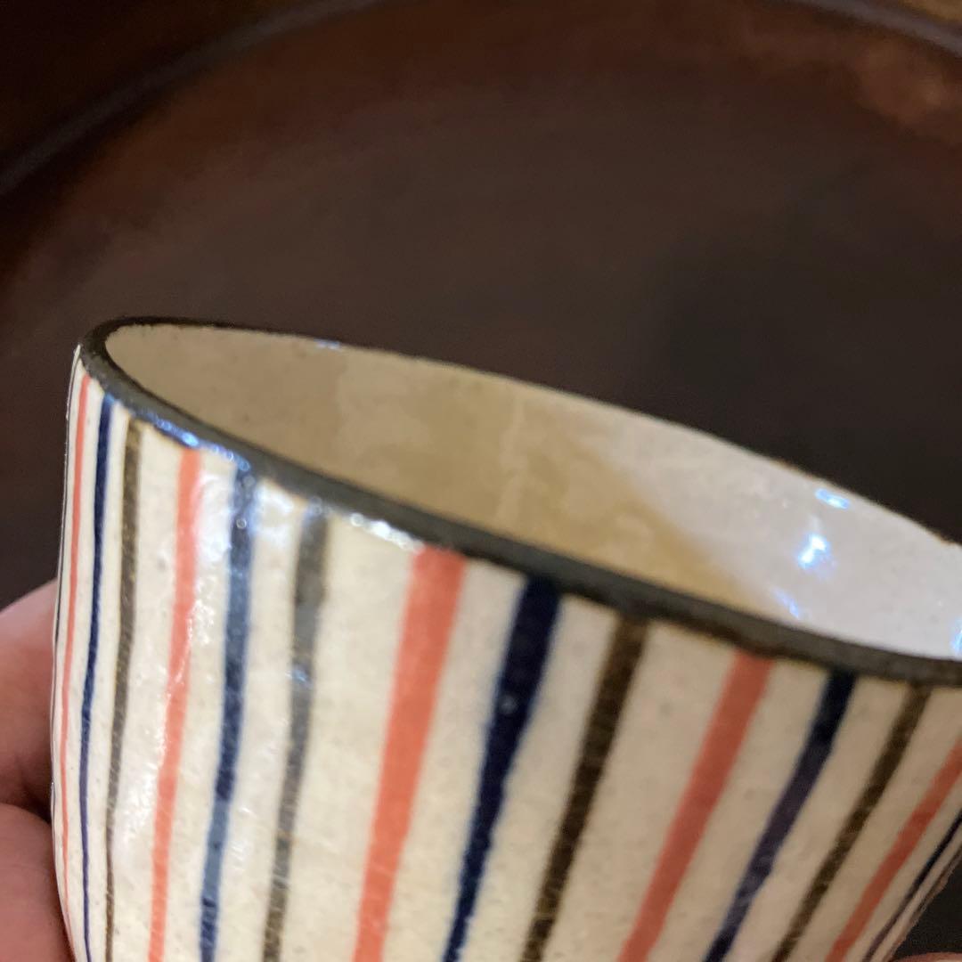 麦藁手蕎麦猪口　瀬戸　十草　美濃　古道具　　青山二郎　白洲正子　古民芸　酒器