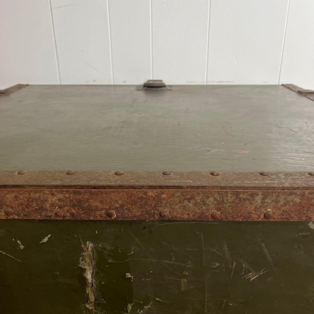 米軍　実物　US 木製　トランク　特大　送料無料