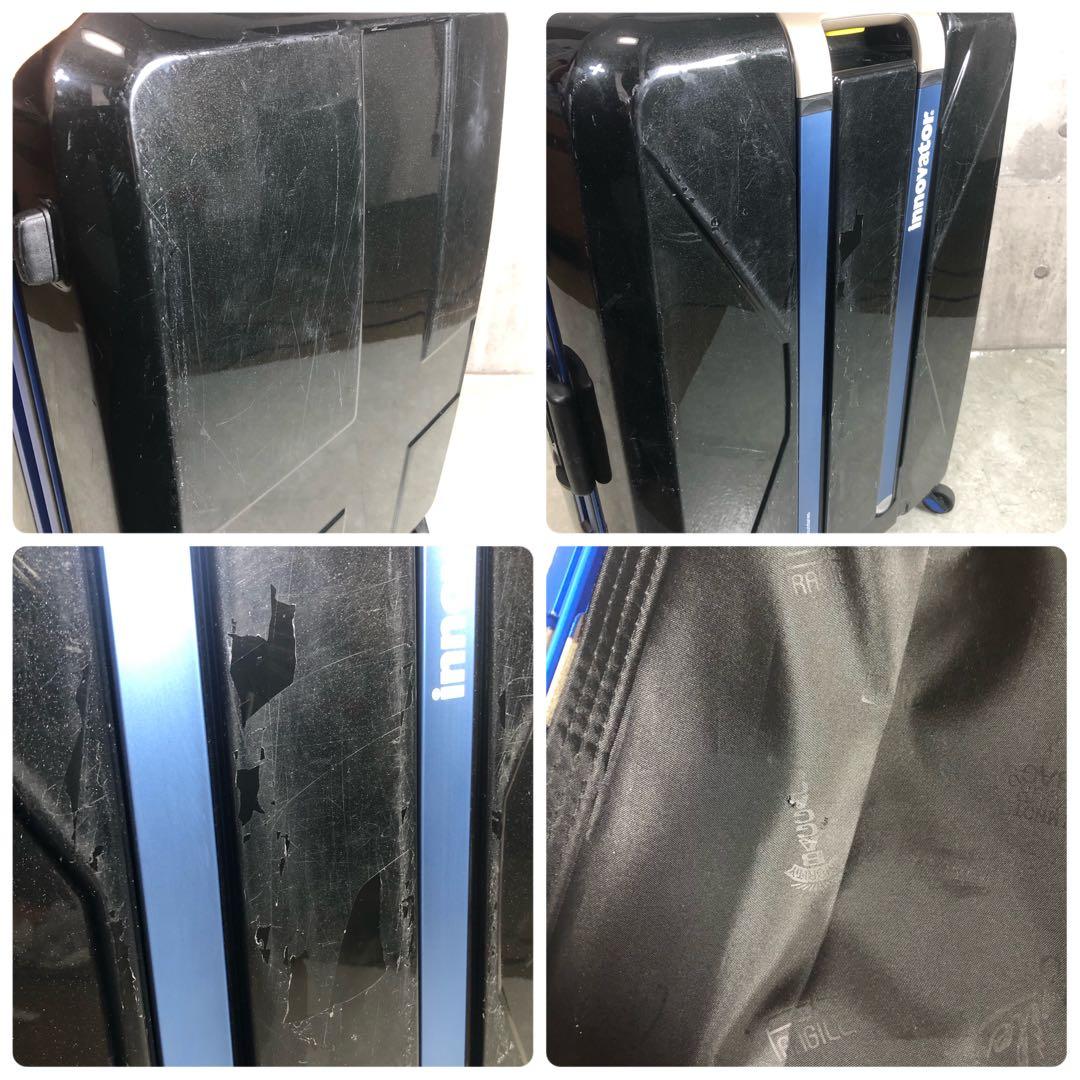 イノベーター　スーツケース　ブラック　国旗　1週間目安　TSAロック　大容量