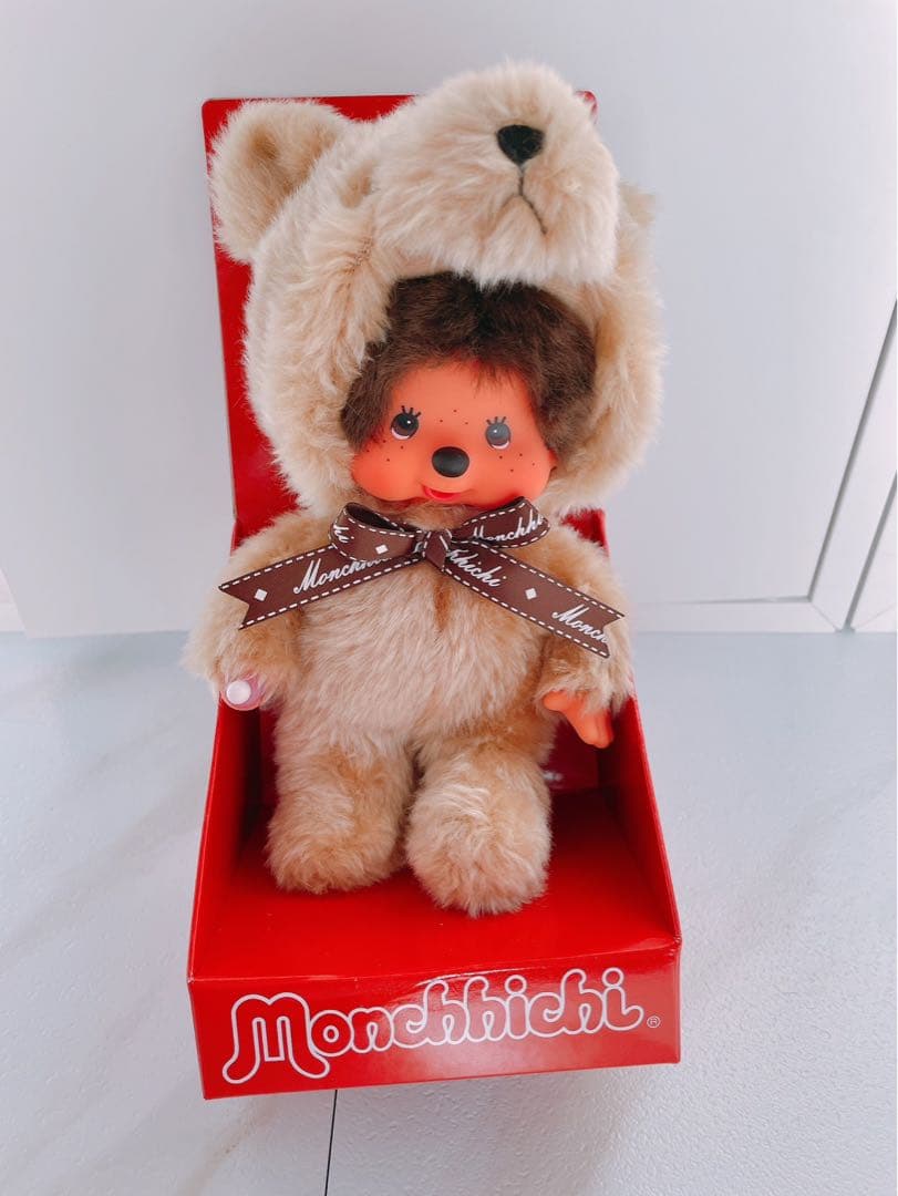 Monchhichi クマの帽子 ぬいぐるみ