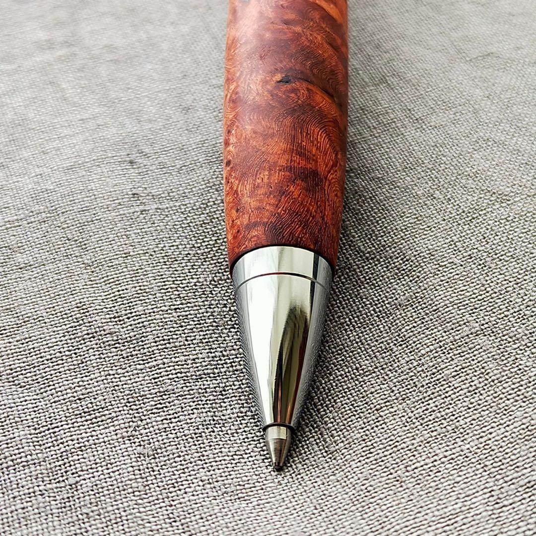 ハンドメイド　木軸ボールペン　上杢　本花梨　瘤杢　G2　ウッドペン