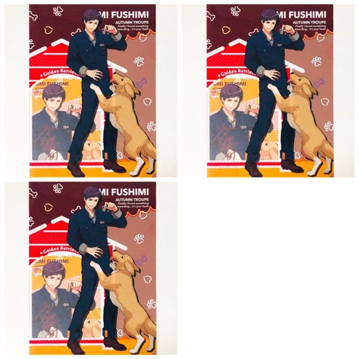 新品★A3！★秋組【伏見臣】クリアファイル＆ブロマイド★一番くじ★3点セット