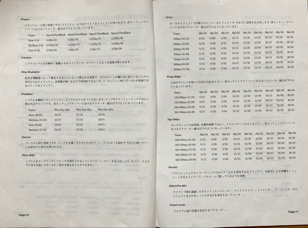 DOD VoFX ボーカルエフェクター