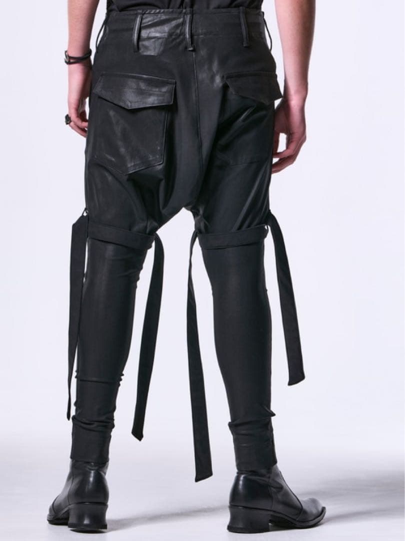 kiryuyrik コーティングストラップサルエルパンツ　Sサイズ