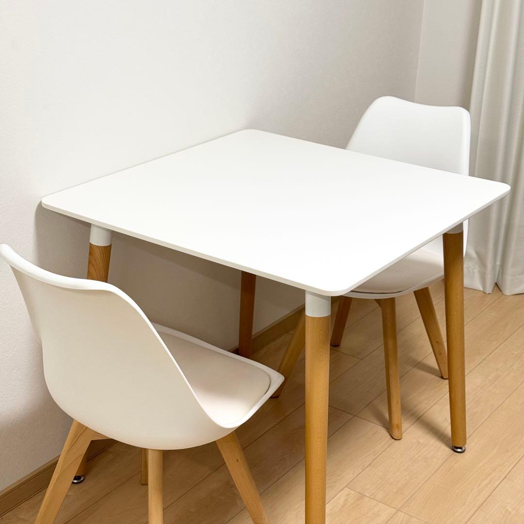 【美品✨】ダイニングテーブルセット（テーブルのみ）2人用 イームズ 80cm