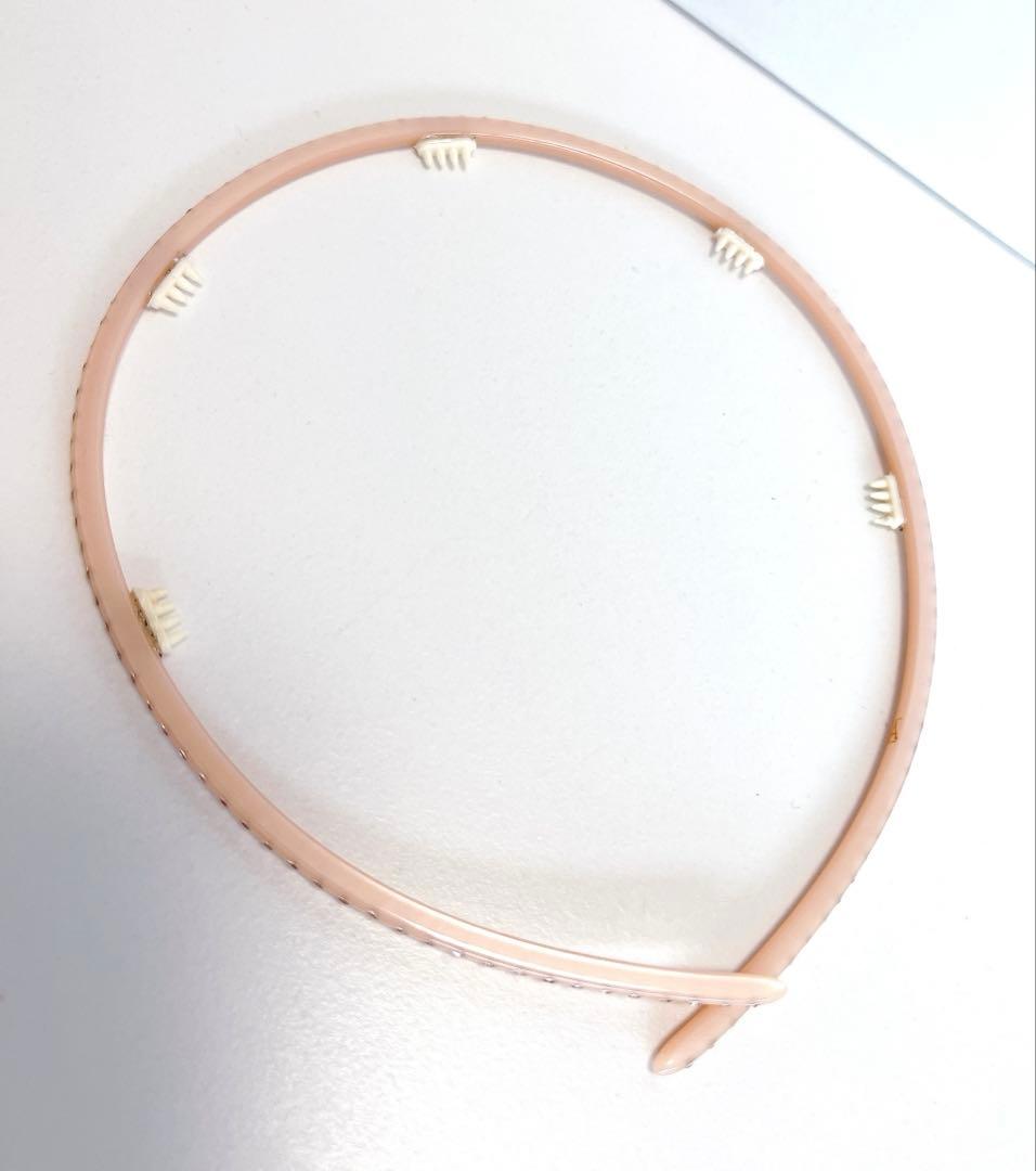 アレクサンドルドゥパリ　カチューシャ　ピンク　キラキラ　スワロフスキー