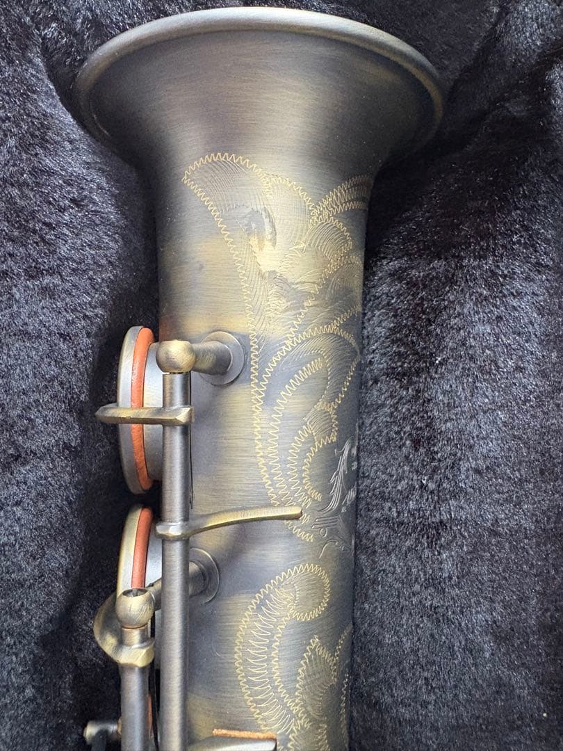 【送料込みなのでこちら価格で！】【美品】カドソン　ソプラノサックス　ケース付