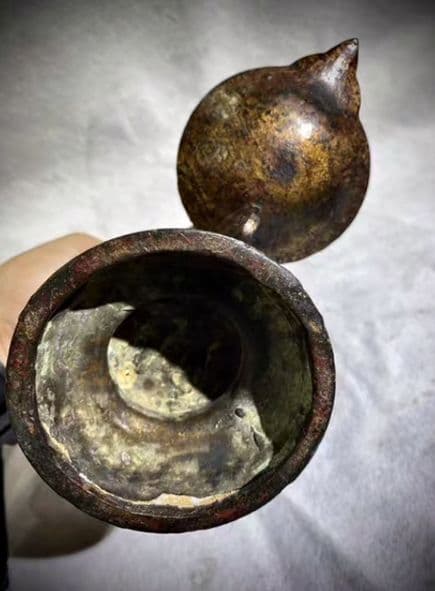 銅器 仏教 フェニックス燭台古美術 コレクション品 銅製 工芸品 彫刻装飾品置物