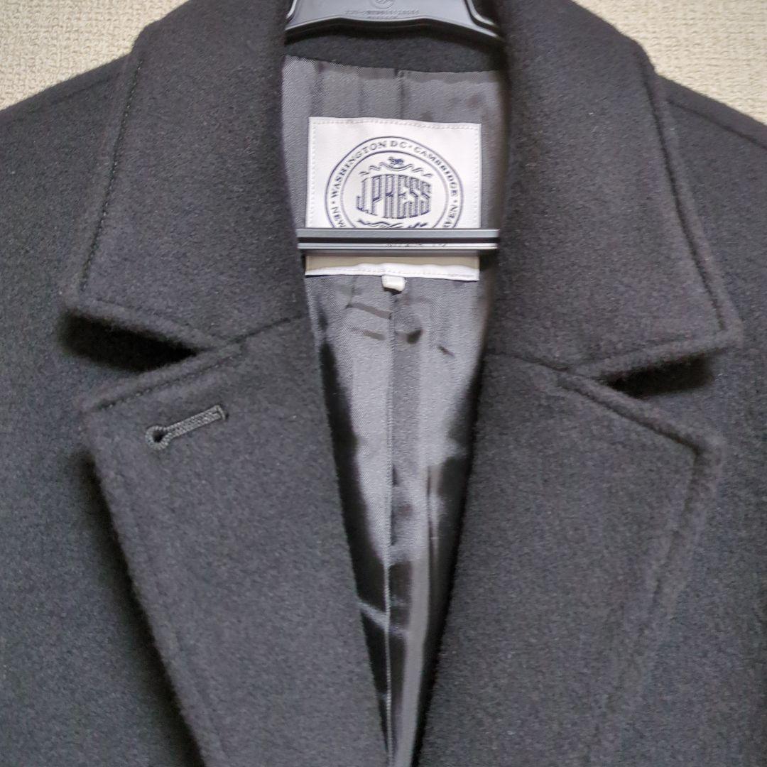 美品　オンワード　jプレス　チェスターコート　黒　クリーニング済　上品