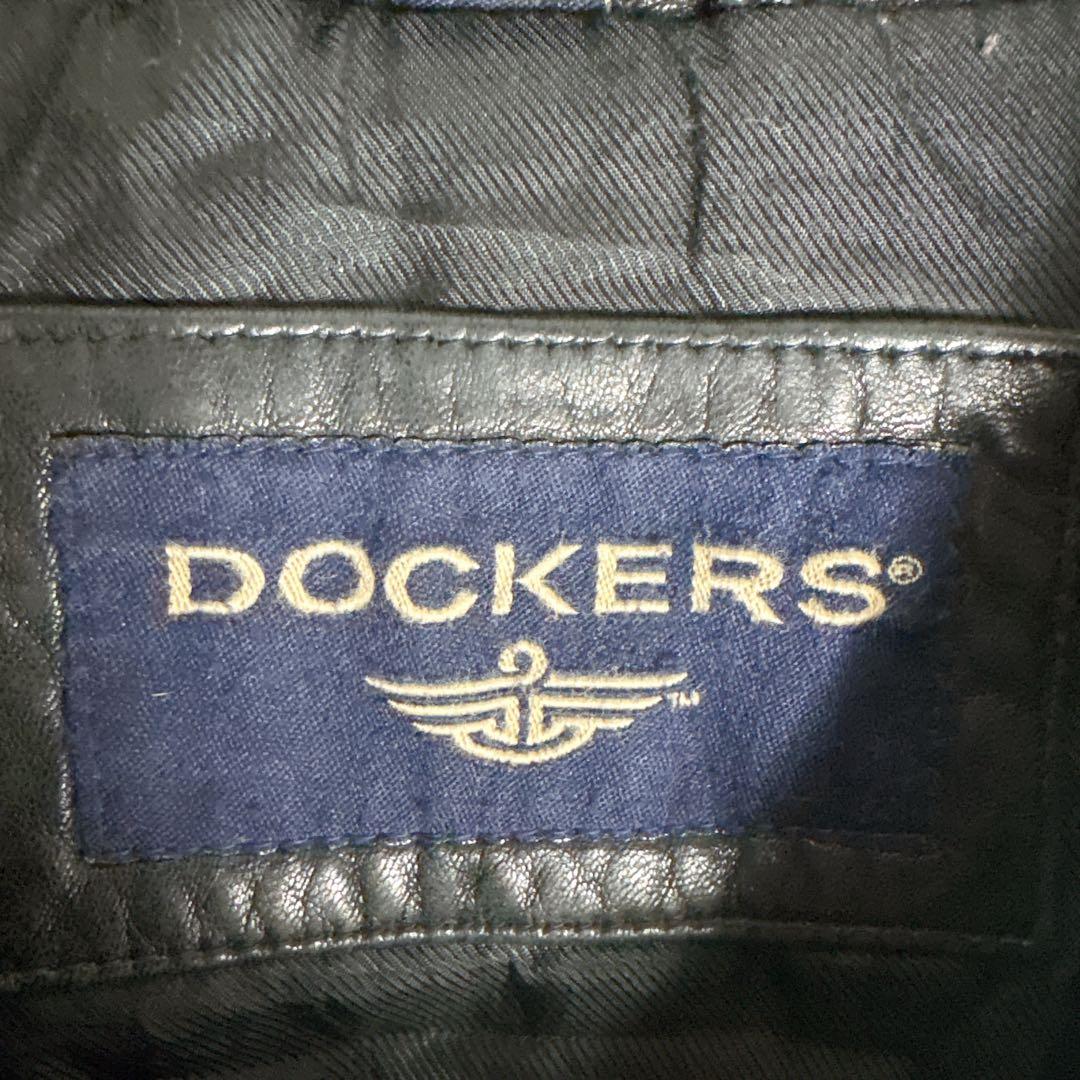 ラムレザージャケット スウィングトップ XL相当 ブラック 本革 古着