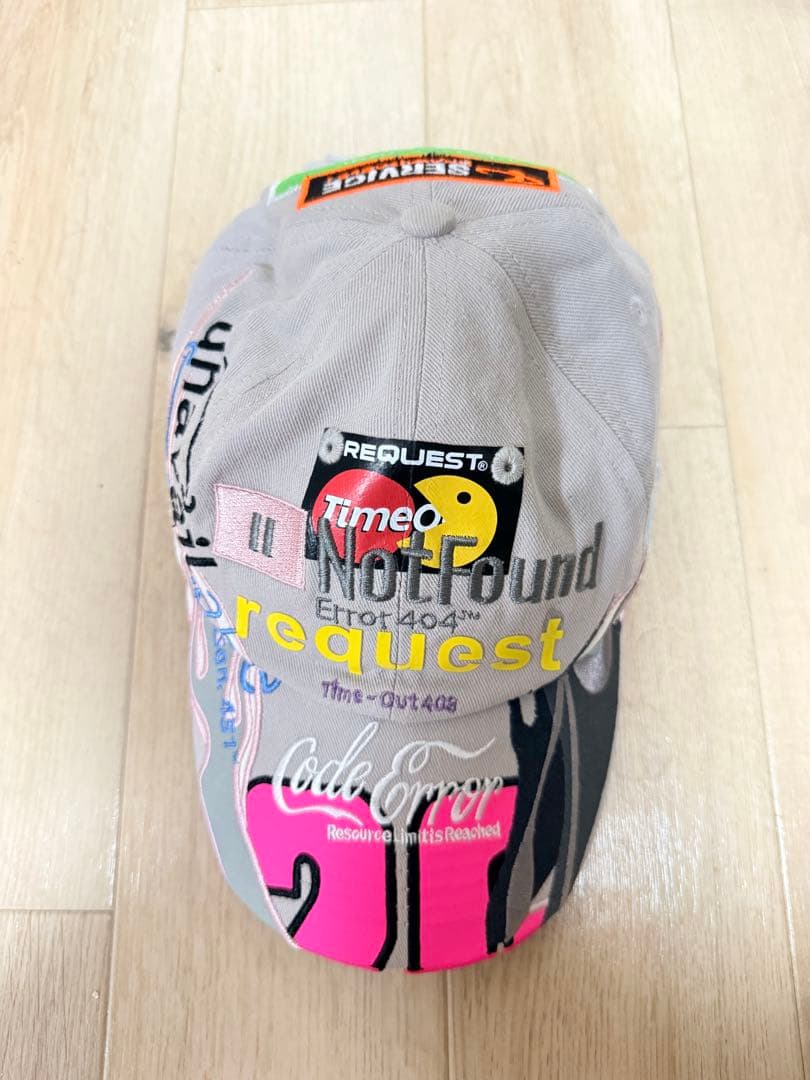 帽子 VETEMENTS BLACKOUT FLAME LOGO CAP