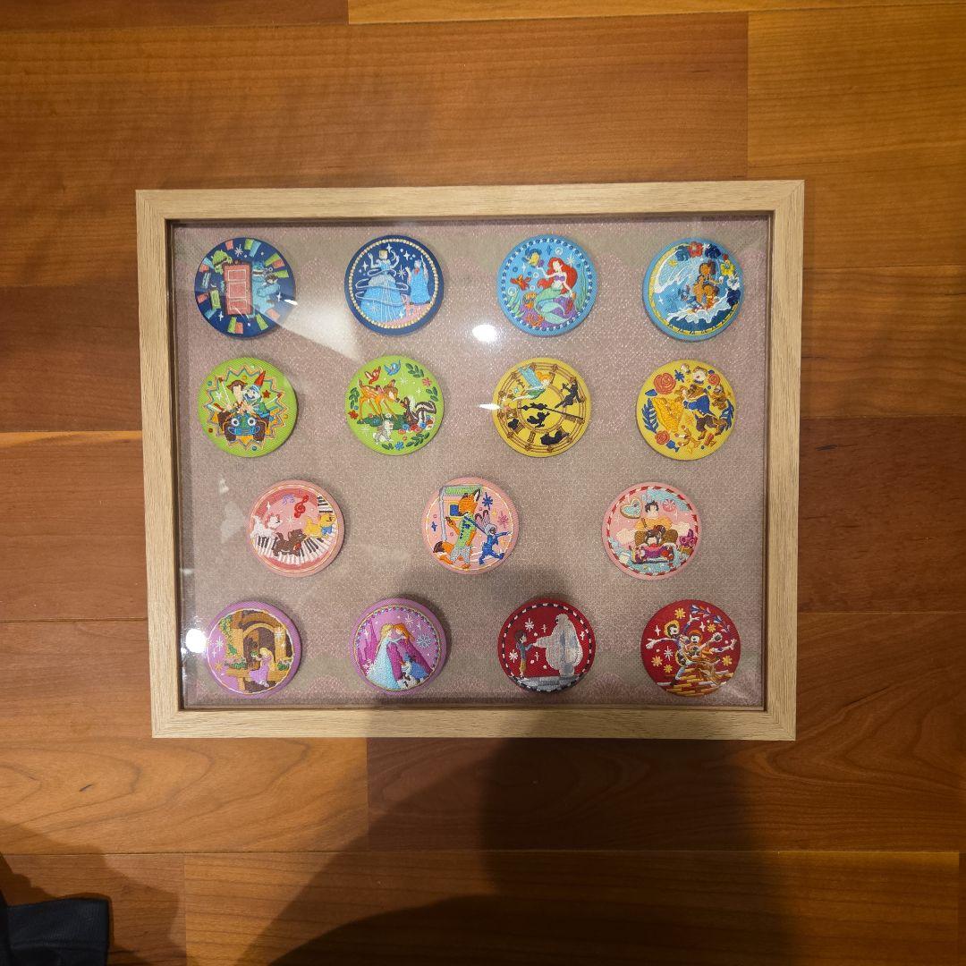 ディズニー☆刺繍缶バッジ☆15個セット