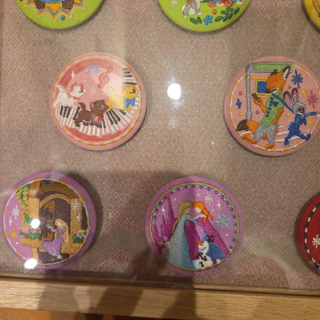 ディズニー☆刺繍缶バッジ☆15個セット