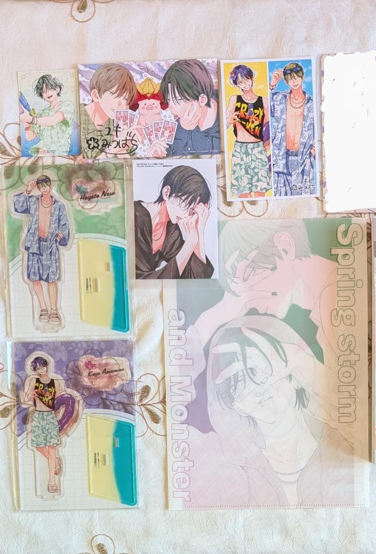 春の嵐とモンスター5～9＆花とゆめ付録 54特典セット アクスタ 栢くん