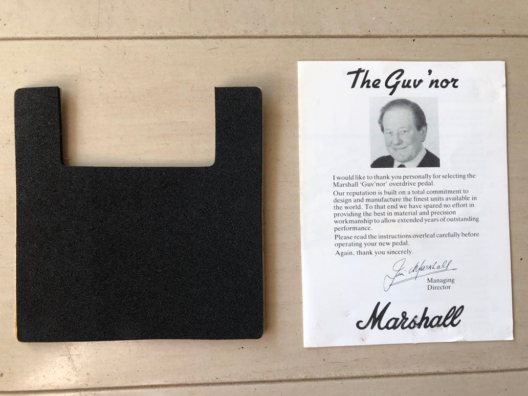 Marshall The Guv'nor (英国製) 【美品/ノブ2つにガリ音】