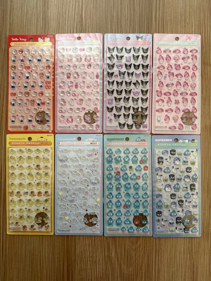 サンリオボンボンドロップシールミニ　正規品　miniサンリオ　8種類