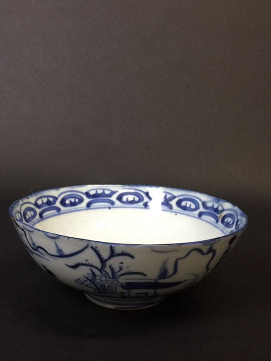 唐物 染付 青花茶碗 抹茶道具 古美術 中国古玩