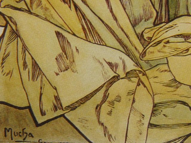 アルフォンス・ミュシャ、万国博覧会でのオーストリア館のポスター