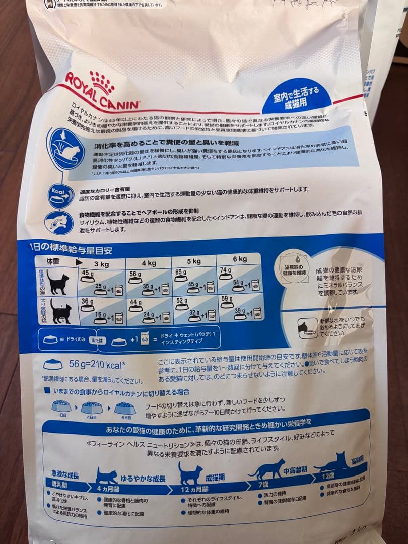ロイヤルカナン FHN インドア 猫用 4kg（3袋）