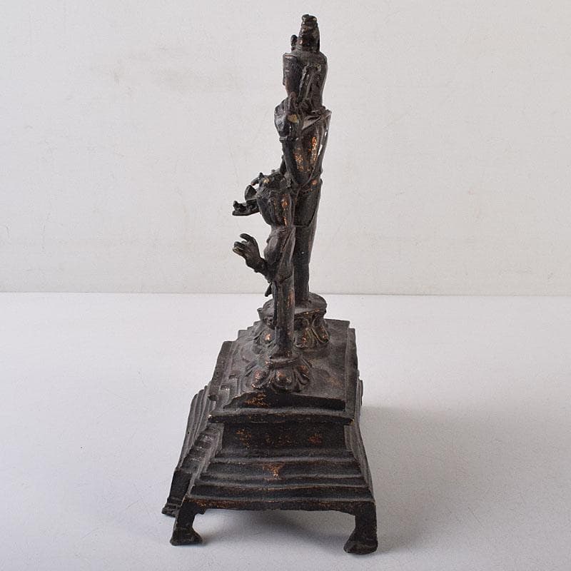 仏教美術　古銅　チベット仏　仏像　置物　V　R8656