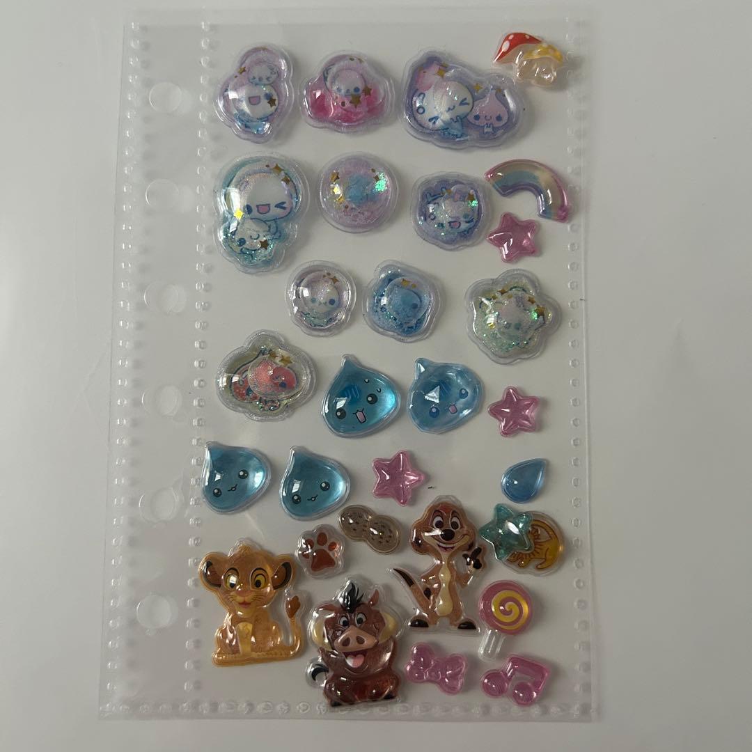 シール帳 完成品 しずくちゃん　ディズニー　あわわちゃん　スンスン　10枚　美品