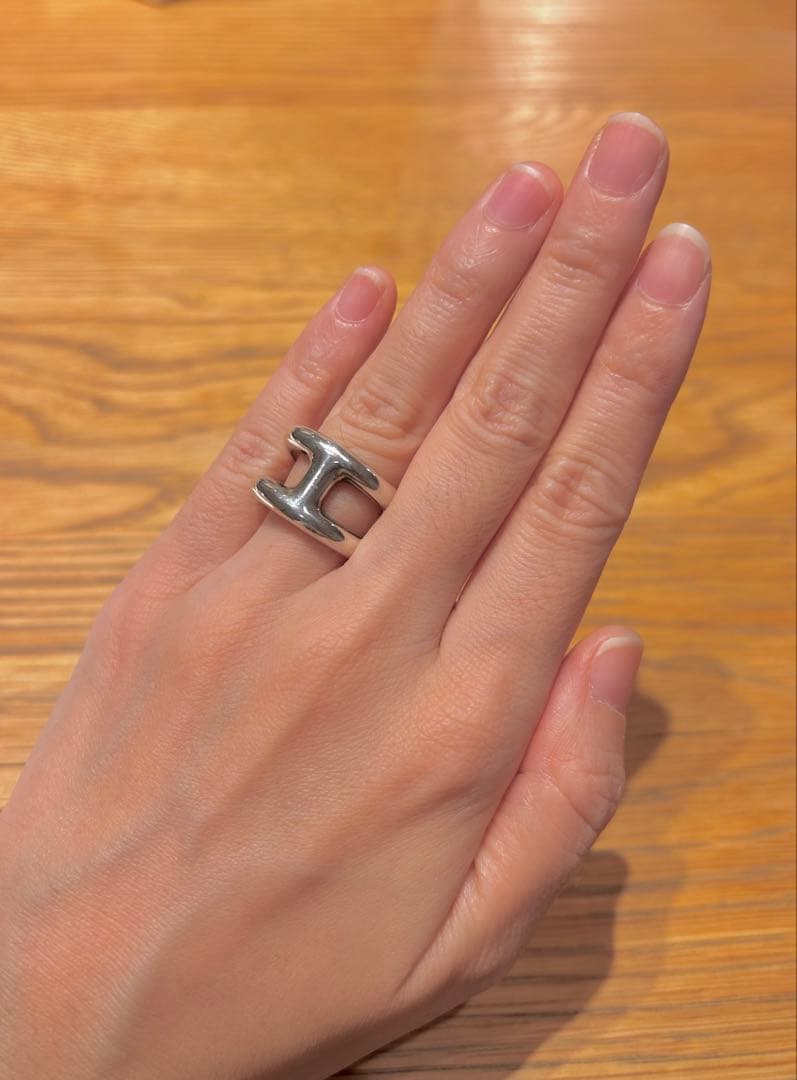 エルメス Osmose PM オスモズPMシルバーリング 49