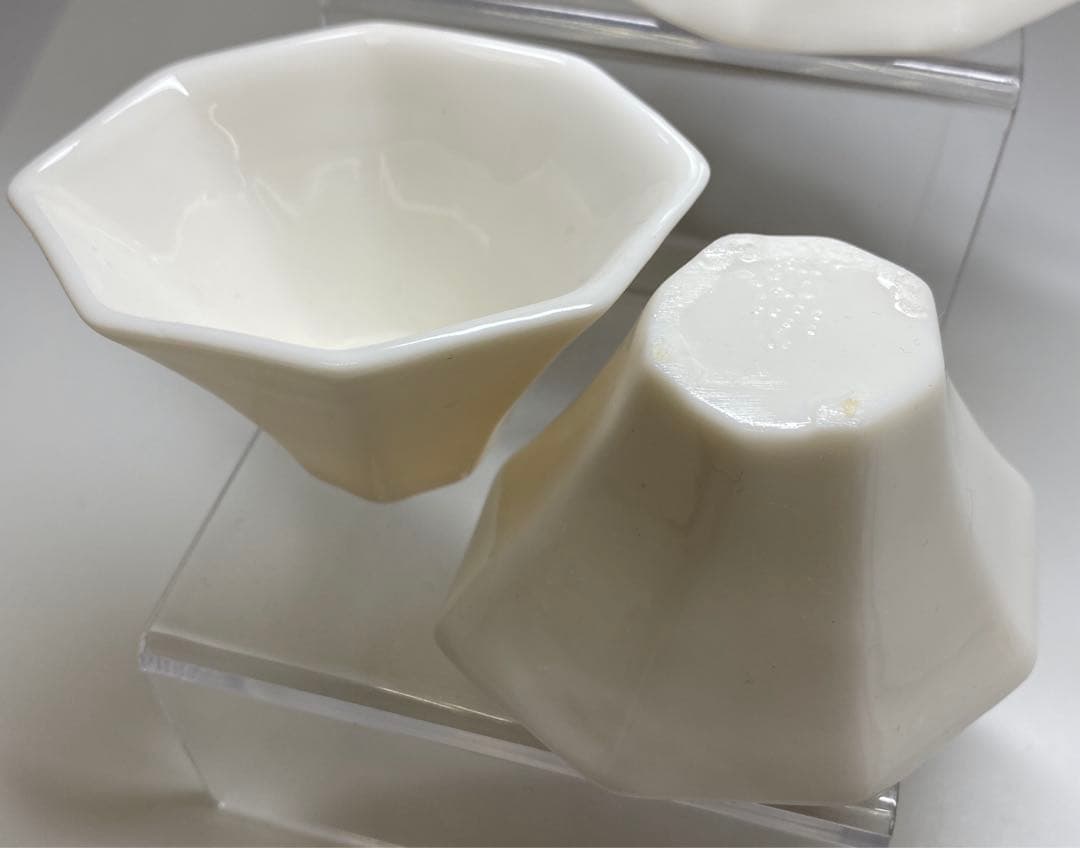 専用　中国清時代　徳化窯煎茶碗4客　口径7.8㎝　東Y6-1118☆2Fトヒコ