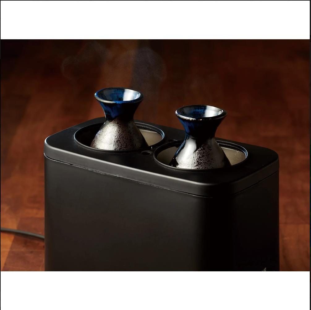 コイズミ 酒燗器 かんまかせ 湯煎タイプ 温度調節 保温機能付き ブラック